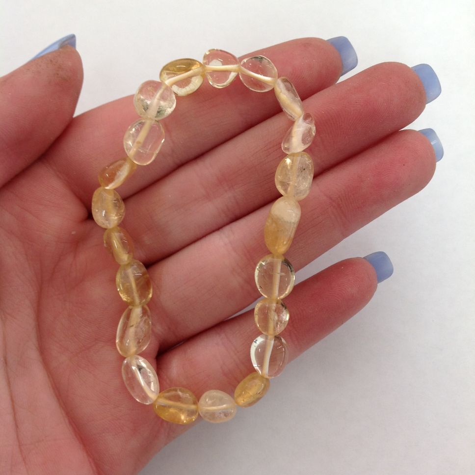 Citrine - Mini Tumble Bracelet - Freeform Citrine - Mini Tumble Bracelet - Freeform